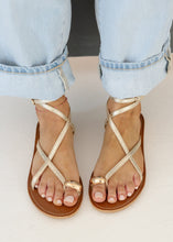 Load image into Gallery viewer, Clarissa Strappy Sandals - Gold
