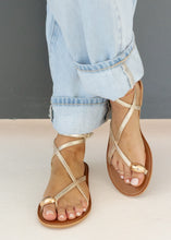 Load image into Gallery viewer, Clarissa Strappy Sandals - Gold

