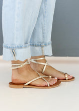 Load image into Gallery viewer, Clarissa Strappy Sandals - Gold
