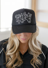 Load image into Gallery viewer, "Wildcats" Chenille Patch Trucker Cap - Black

