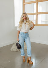 Load image into Gallery viewer, Celine Suede Top - Cream
