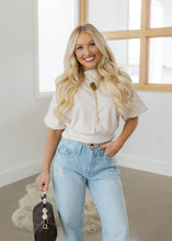 Load image into Gallery viewer, Celine Suede Top - Cream

