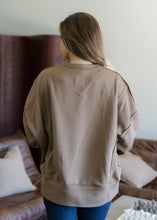 Load image into Gallery viewer, "Thankful" Mocha French Terry Sweatshirt

