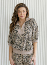 Load image into Gallery viewer, Textured Leopard Print Pants Set - Mushroom
