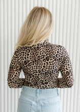 Load image into Gallery viewer, Mocha Leopard Mesh Top
