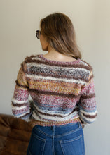 Load image into Gallery viewer, Andie Multi Striped Fuzzy Sweater - Magenta
