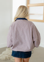 Load image into Gallery viewer, Navy &amp; Red Reversible Retro Wind Jacket
