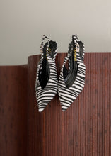 Load image into Gallery viewer, Stefani Zebra Slingback Heels
