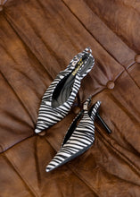 Load image into Gallery viewer, Stefani Zebra Slingback Heels
