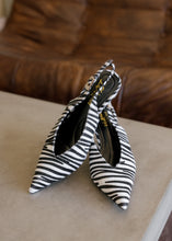 Load image into Gallery viewer, Stefani Zebra Slingback Heels
