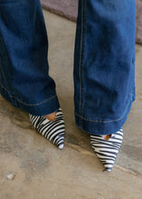 Load image into Gallery viewer, Stefani Zebra Slingback Heels
