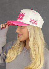 Load image into Gallery viewer, Wonderfully Made Pink Stripe Trucker Hat
