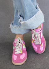 Load image into Gallery viewer, Sylvia Pink Suede Sneaker

