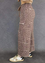 Load image into Gallery viewer, Mocha Leopard Wide Leg Pants
