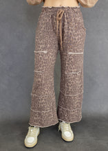 Load image into Gallery viewer, Mocha Leopard Wide Leg Pants
