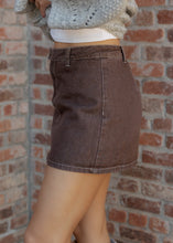 Load image into Gallery viewer, Francis Chocolate Brown Denim Skort
