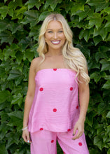 Load image into Gallery viewer, Demi Polka Dot Pant Set - Pink
