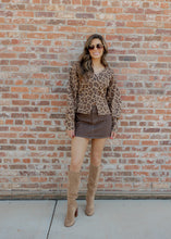 Load image into Gallery viewer, Holly Leopard Button Cardigan Top
