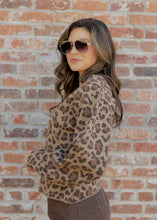 Load image into Gallery viewer, Holly Leopard Button Cardigan Top
