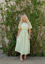 Load image into Gallery viewer, Mint Green Pintuck Midi Dress
