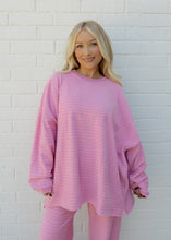 Load image into Gallery viewer, Ashton Pink &amp; Ivory Striped Top
