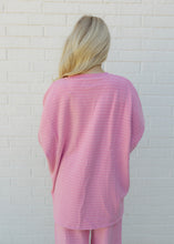 Load image into Gallery viewer, Ashton Pink &amp; Ivory Striped Top
