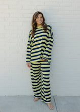 Load image into Gallery viewer, Sheila Lemon &amp; Navy Striped Pants
