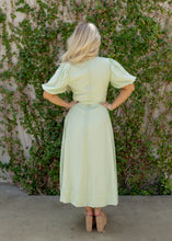 Load image into Gallery viewer, Mint Green Pintuck Midi Dress
