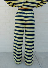 Load image into Gallery viewer, Sheila Lemon &amp; Navy Striped Pants
