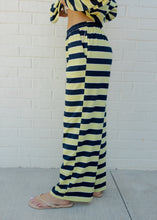 Load image into Gallery viewer, Sheila Lemon &amp; Navy Striped Pants

