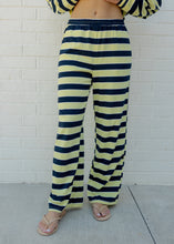 Load image into Gallery viewer, Sheila Lemon &amp; Navy Striped Pants
