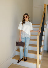Load image into Gallery viewer, Camila Layered Lace Hem Top - Cream
