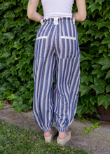 Load image into Gallery viewer, Collier Navy Striped Jogger Pants
