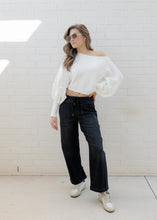 Load image into Gallery viewer, Risen Black Slouchy Drawstring Jeans
