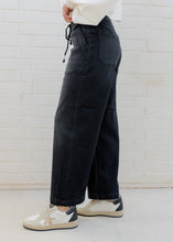 Load image into Gallery viewer, Risen Black Slouchy Drawstring Jeans
