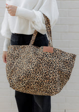 Load image into Gallery viewer, Brynn Leopard Large Shoulder Tote - Brown
