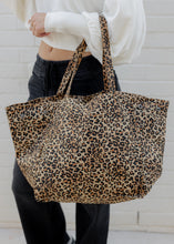 Load image into Gallery viewer, Brynn Leopard Large Shoulder Tote - Brown
