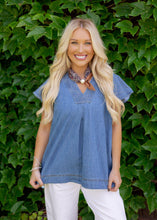 Load image into Gallery viewer, Juliet Light Denim Top
