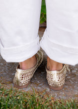 Load image into Gallery viewer, Susan Woven Ballet Flats - Champagne
