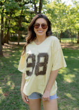 Load image into Gallery viewer, "98" Pale Yellow Varsity Tee
