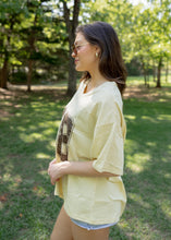 Load image into Gallery viewer, "98" Pale Yellow Varsity Tee
