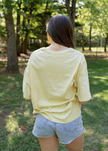 Load image into Gallery viewer, "98" Pale Yellow Varsity Tee
