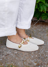 Load image into Gallery viewer, Dorothy Woven Ballet Flats - Bone
