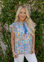 Load image into Gallery viewer, Malva Colorful Deniza Ruffle Top

