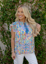 Load image into Gallery viewer, Malva Colorful Deniza Ruffle Top
