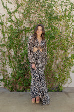 Load image into Gallery viewer, Leopard &amp; Rhinestone O'Ring Maxi Dress
