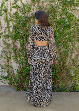 Load image into Gallery viewer, Leopard &amp; Rhinestone O'Ring Maxi Dress
