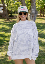 Load image into Gallery viewer, Woodland Camo Oversized Mock Neck Sweatshirt
