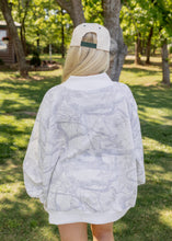 Load image into Gallery viewer, Woodland Camo Oversized Mock Neck Sweatshirt

