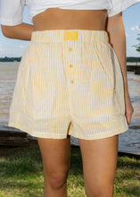 Load image into Gallery viewer, Yellow Stripe Boxer Shorts
